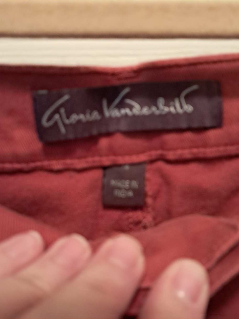 Gloria Vanderbilt Amanda Jeans Size 16 Rustic Orange - Picture 3 of 3